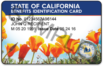medi-cal id card example